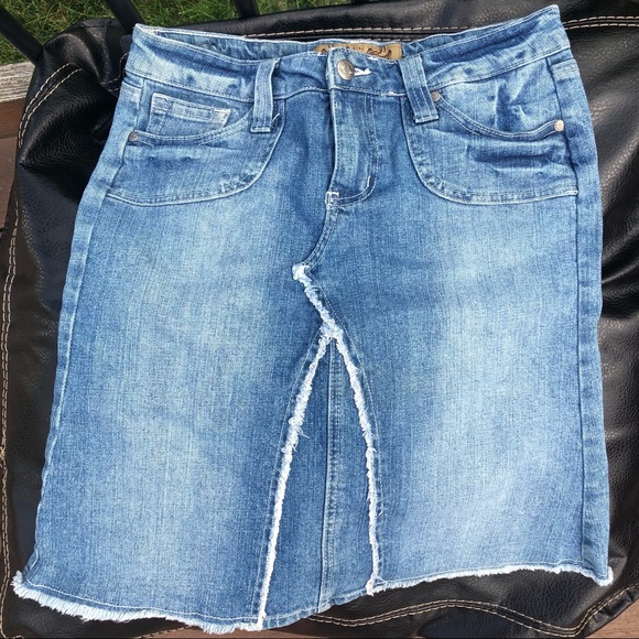 Hint Jeans Dresses & Skirts - Midi denim skirt knee-length